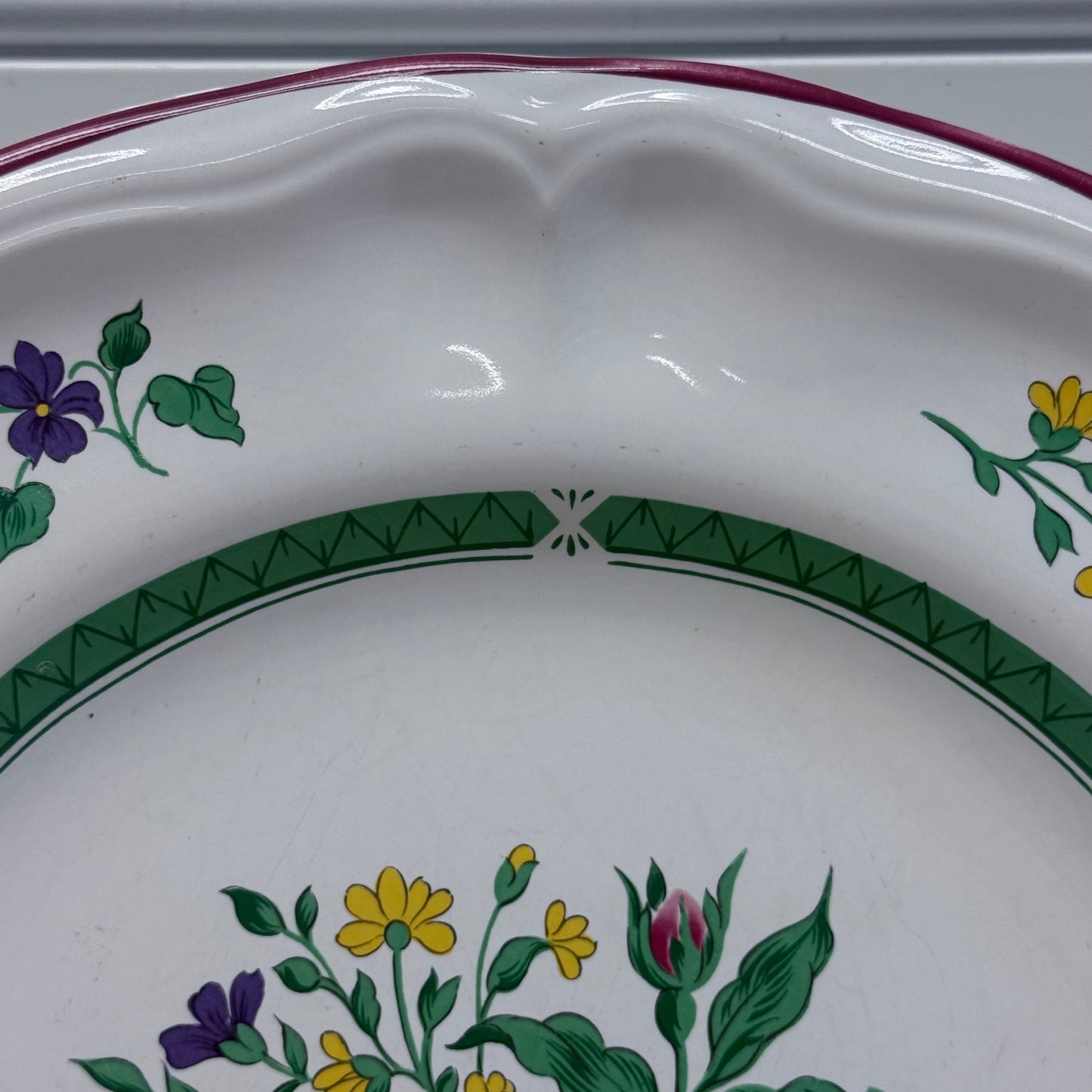 International China Rosalynn Carlton Varney Floral Platter 1980s