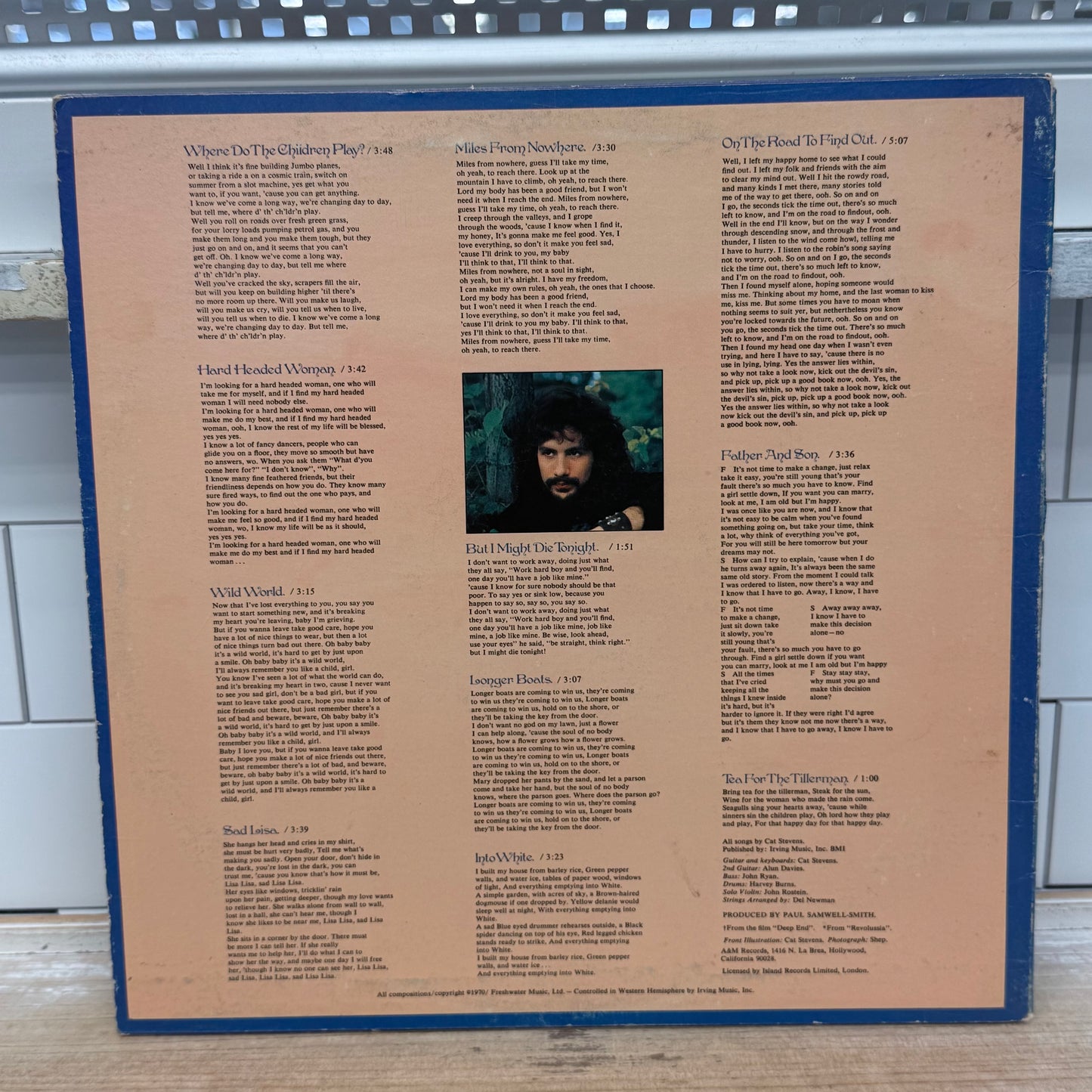 Cat Stevens Tea for the Tillerman Vinyl Record LP 1970 #SP-4280