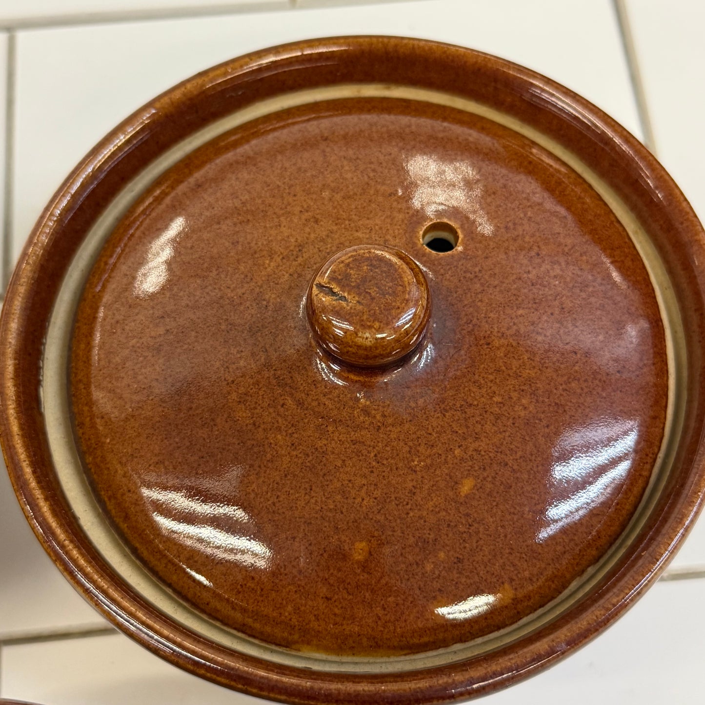 Pearson’s Chesterfield Lidded Stoneware Crocks Set of 3