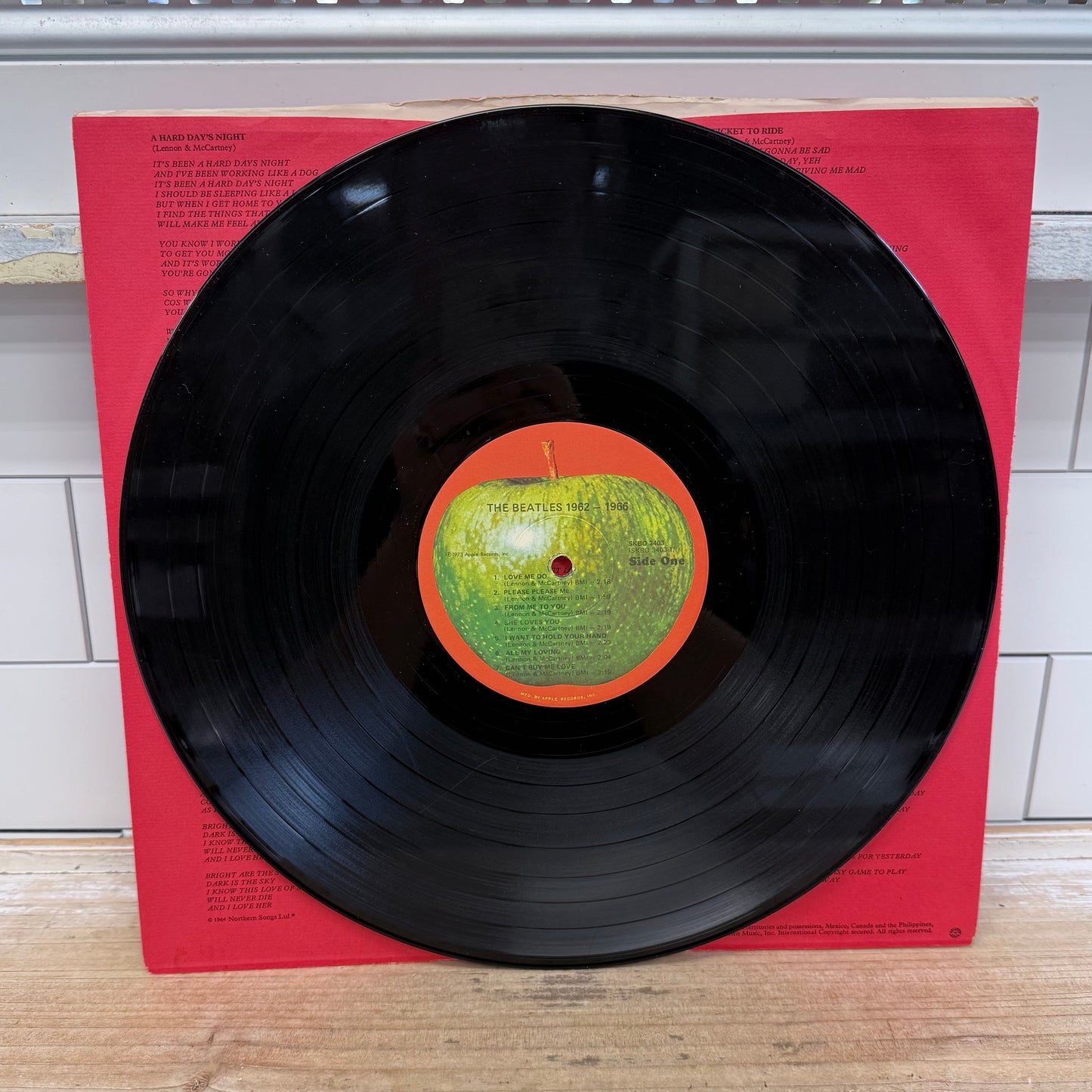 The Beatles 1962-1966 Red Album Double Vinyl LP 1973 #SKBO 3403