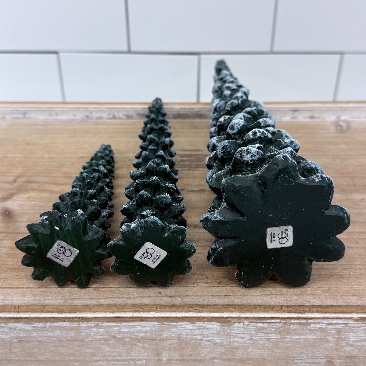 Department 56 Village Pencil Pines Set of 3 Trees #5246-9