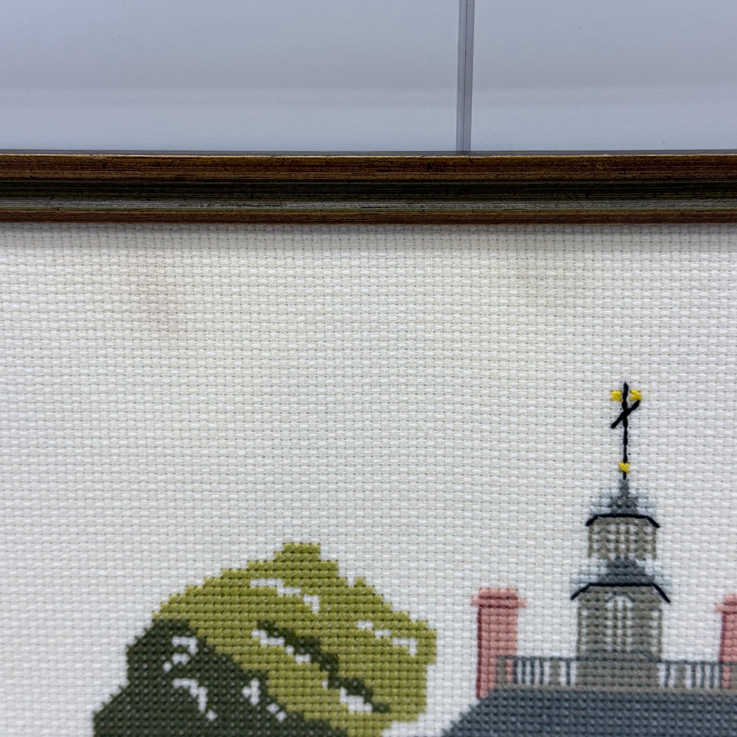 Colonial Williamsburg Cross Stitch Art Set of 2 1978/1980