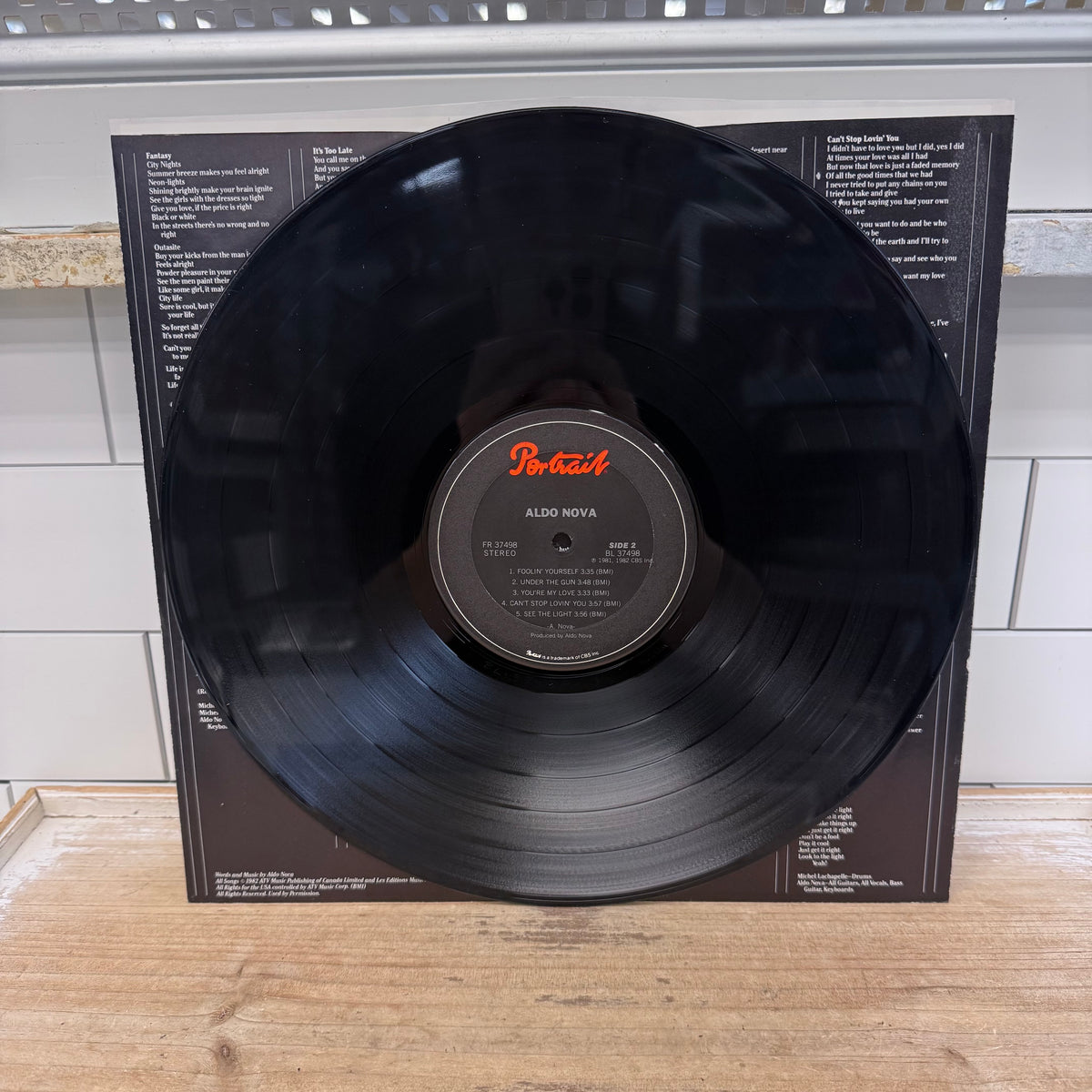 Aldo Nova Aldo Nova Vinyl LP 1982 -- FR 37498