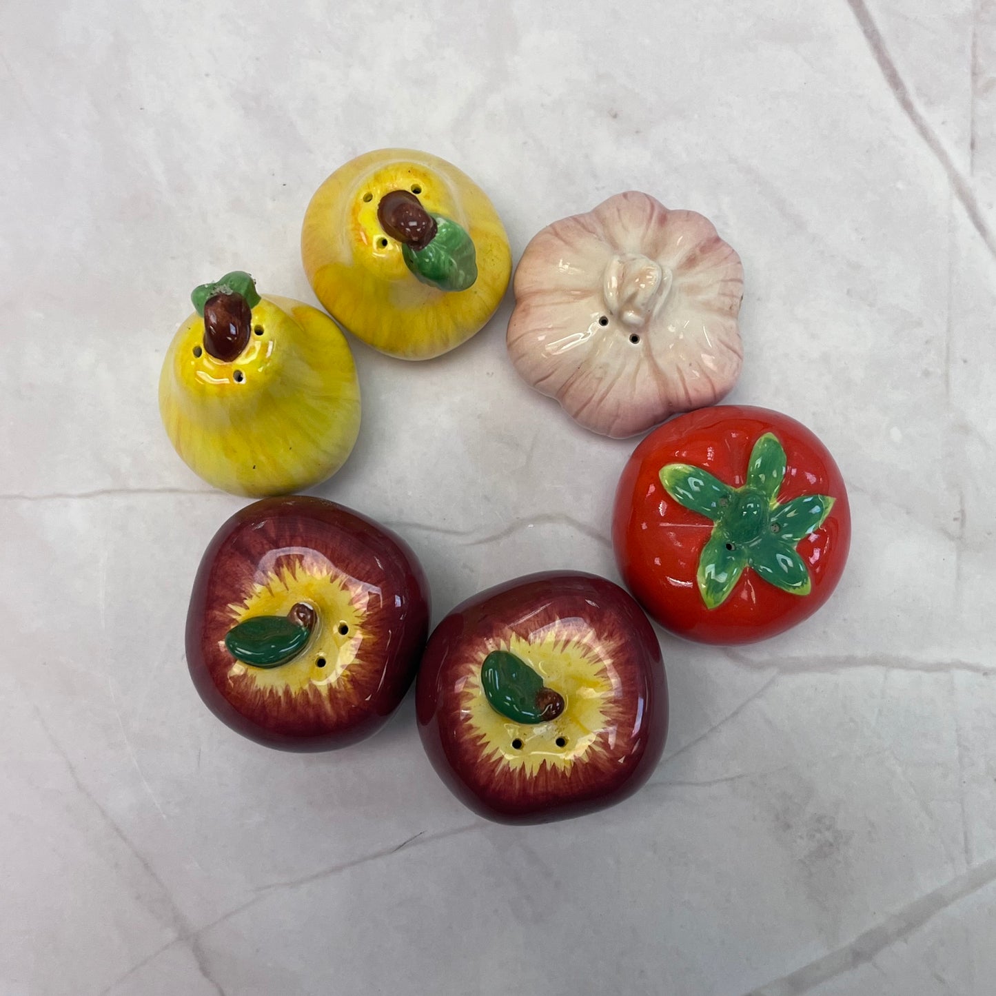 Fresh Produce Salt & Pepper Shakers, Set of 6