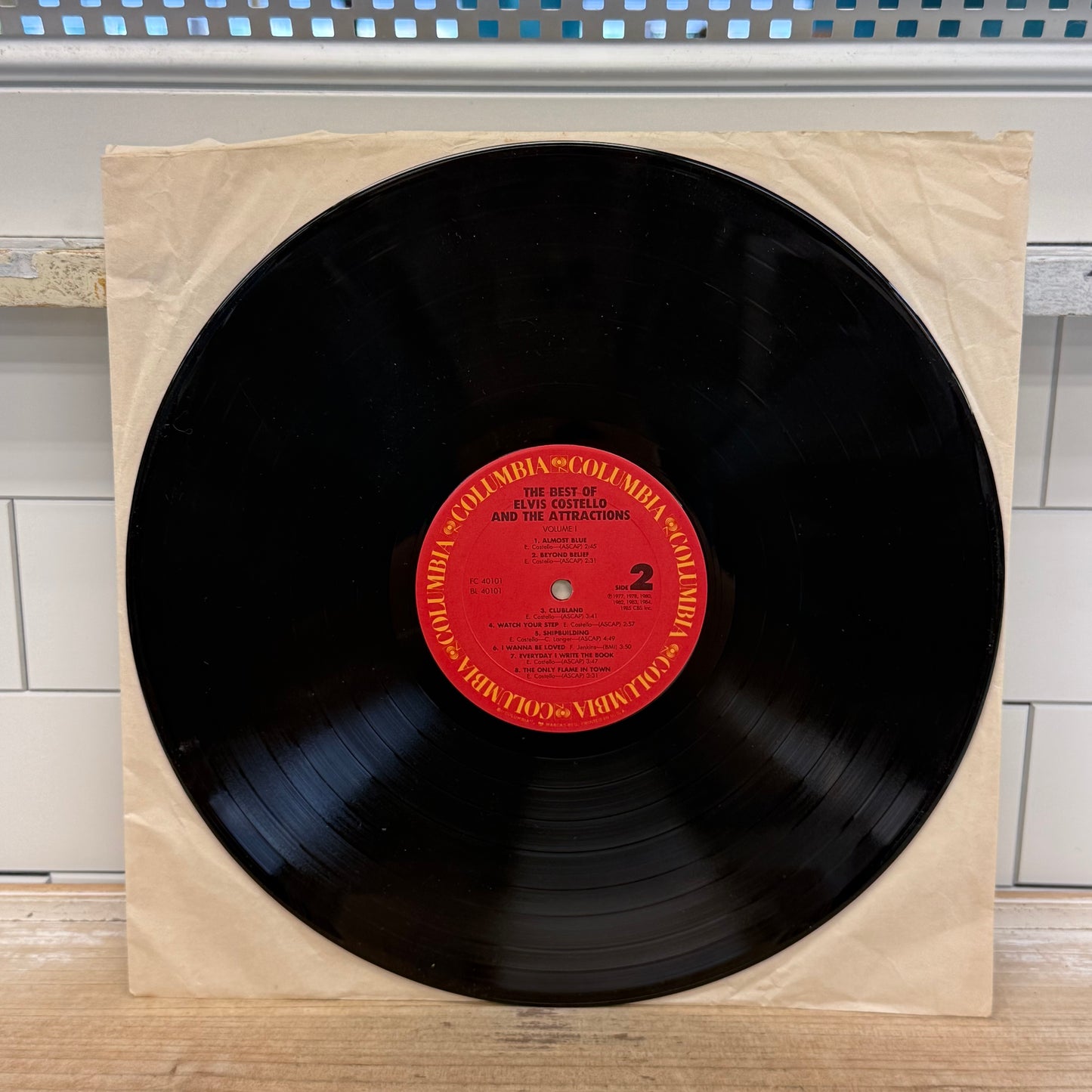 The Best of Elvis Costello and the Attractions Vinyl LP 1985 #FC 40101
