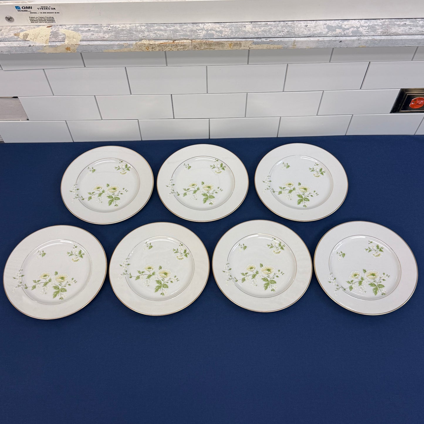Fashion Manor Summertime Fine China Plates Set of 7 Japan