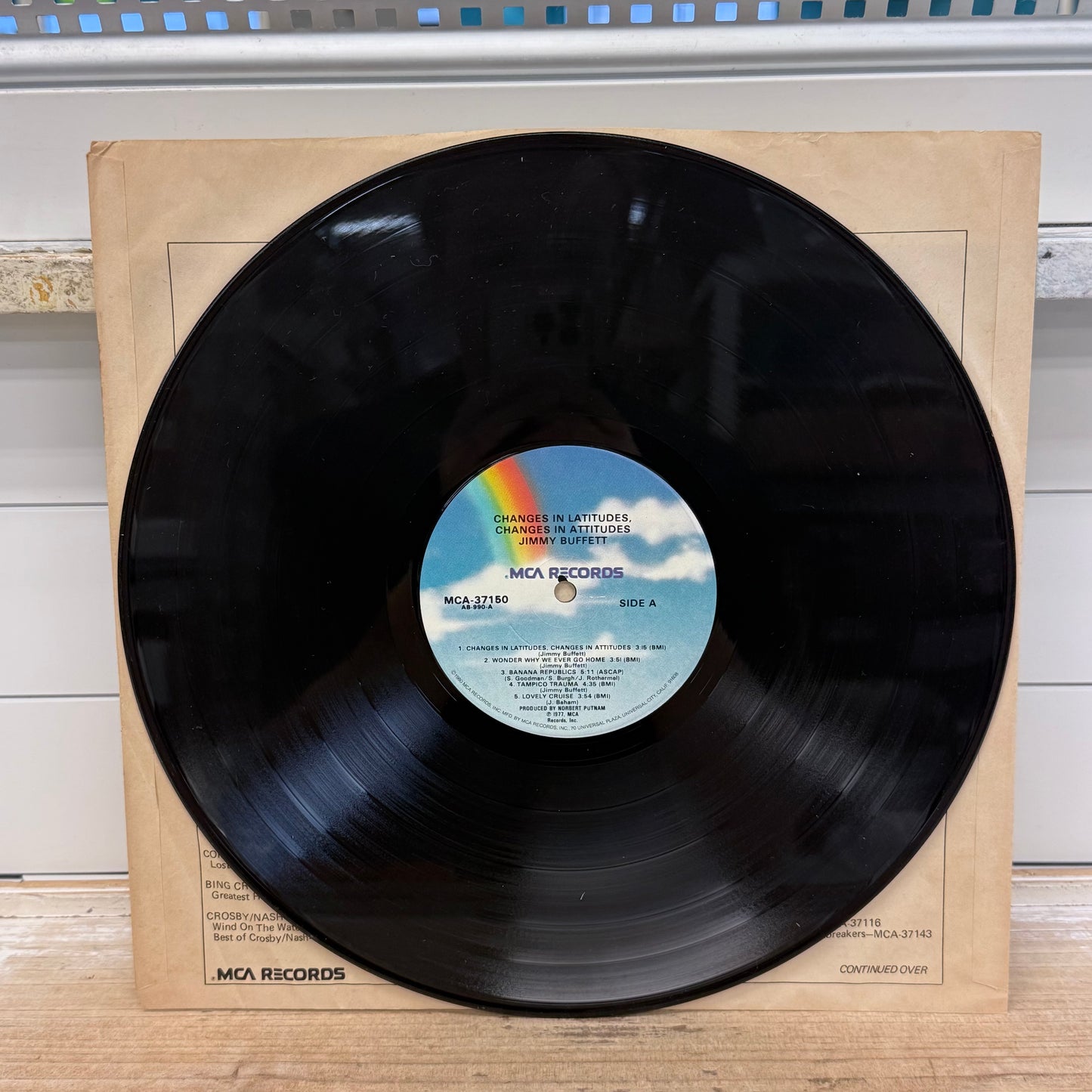 Jimmy Buffett Changes in Latitudes Vinyl Record LP 1977 #MCA-37150
