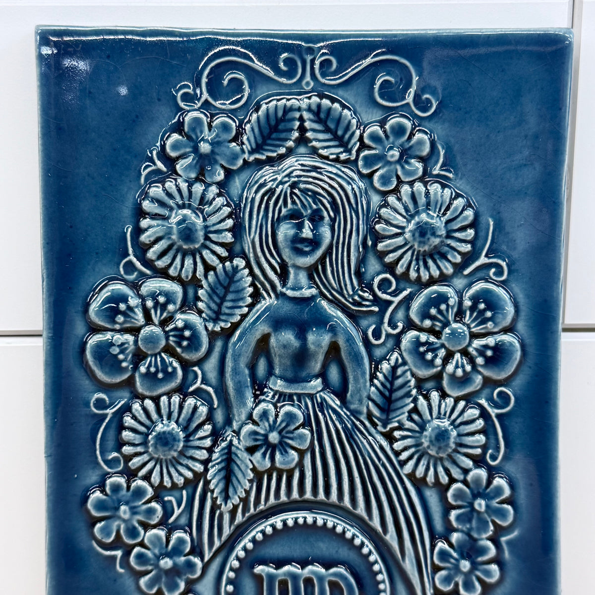 Jie Gantofta Virgo Zodiac 789/2 Wall Plaque 1970s