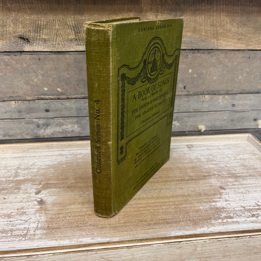 Concord Series No. 4 A Book of Songs, 1924