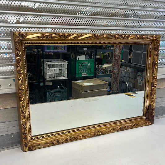 Gilded Rococo Revival Mirror 36"x24"