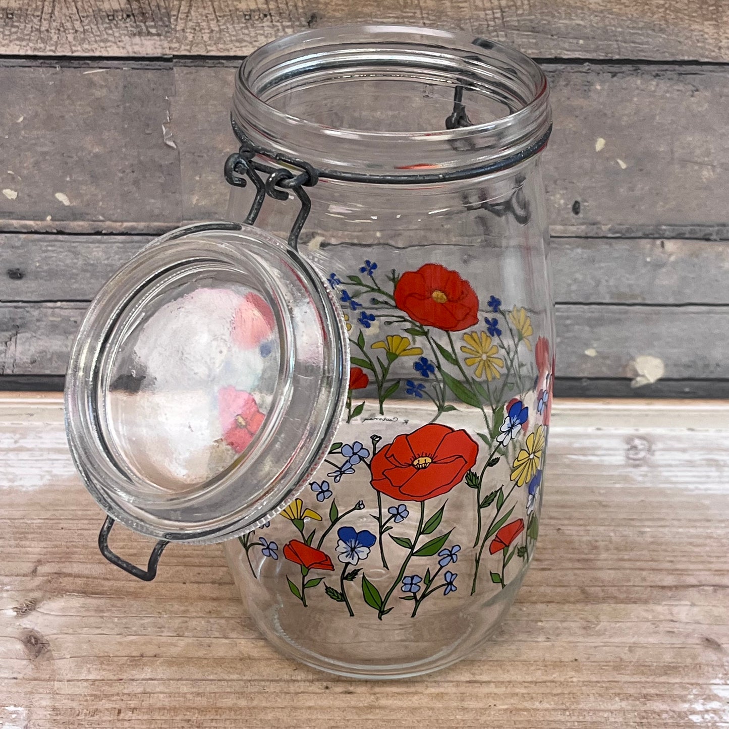 ARC Poppy Flowers Glass Jar Selection
