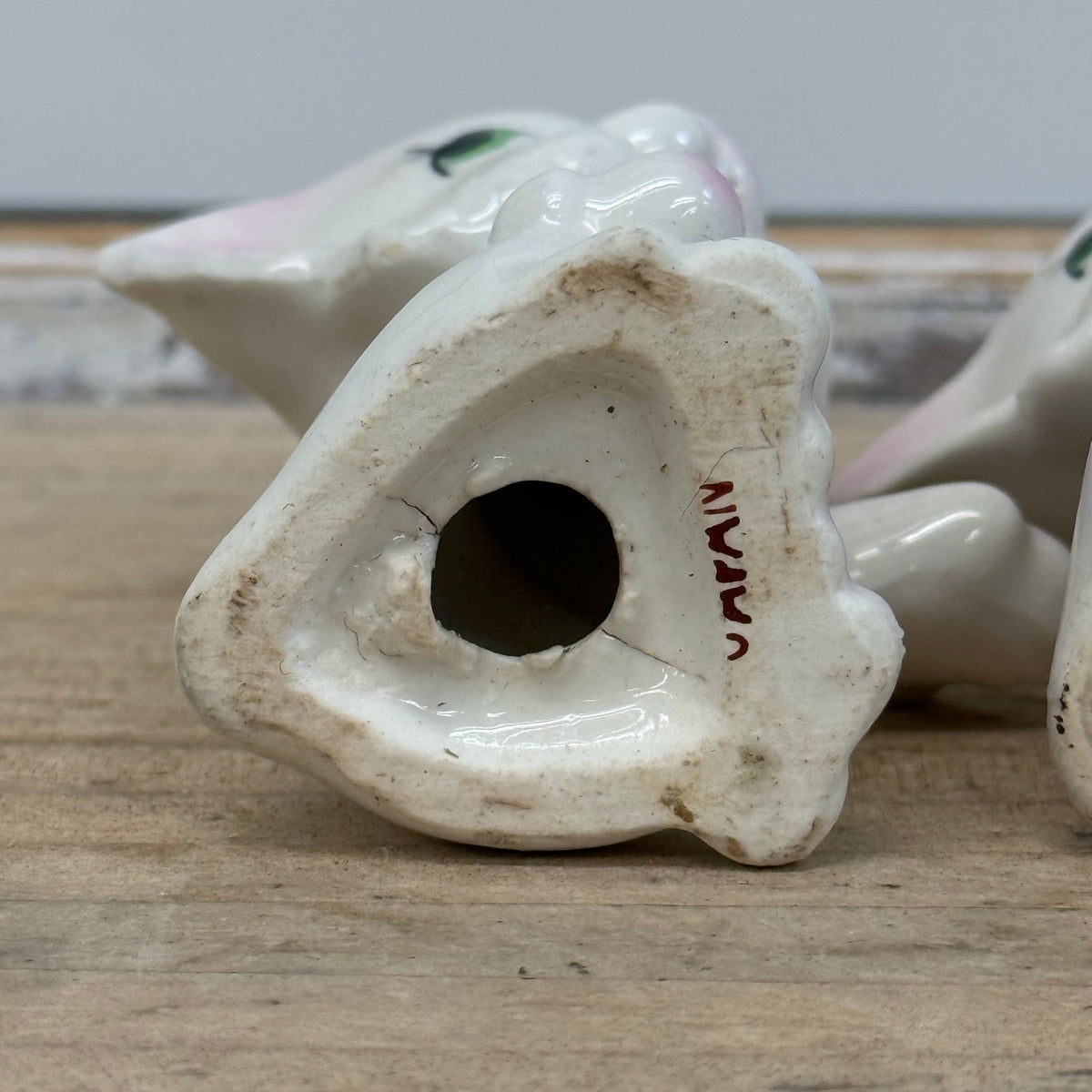 Ceramic Cat Salt Pepper Shaker Pair Vintage 1950s