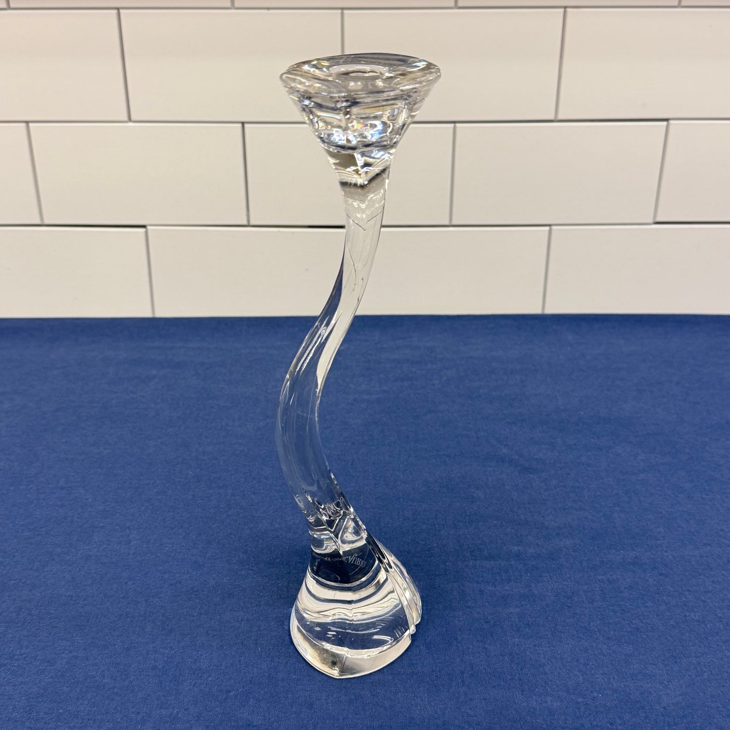 Marc Aurel Candle Holder, Lead Crystal