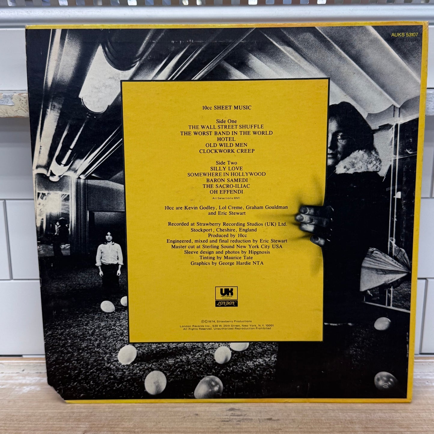 10cc Sheet Music LP 1974 Vinyl Record