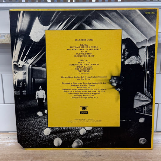 10cc Sheet Music LP 1974 Vinyl Record