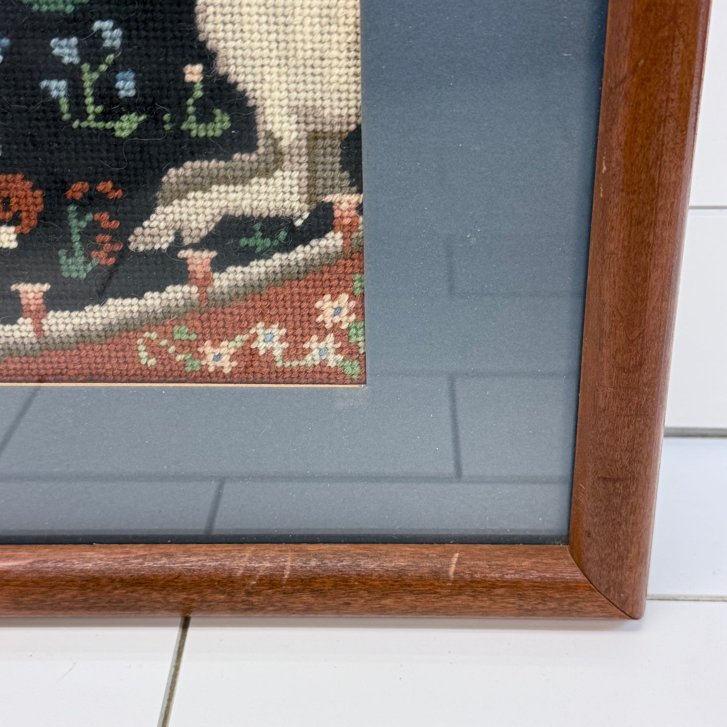 Lady & the Unicorn Needlepoint Medieval Tapestry Art