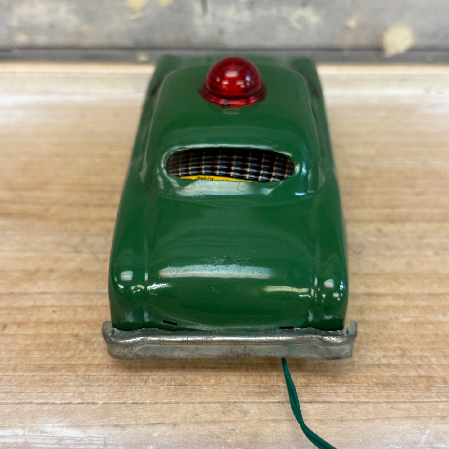 Marx Line Mar Battery Powered Police Car Tin Toy, 1950s