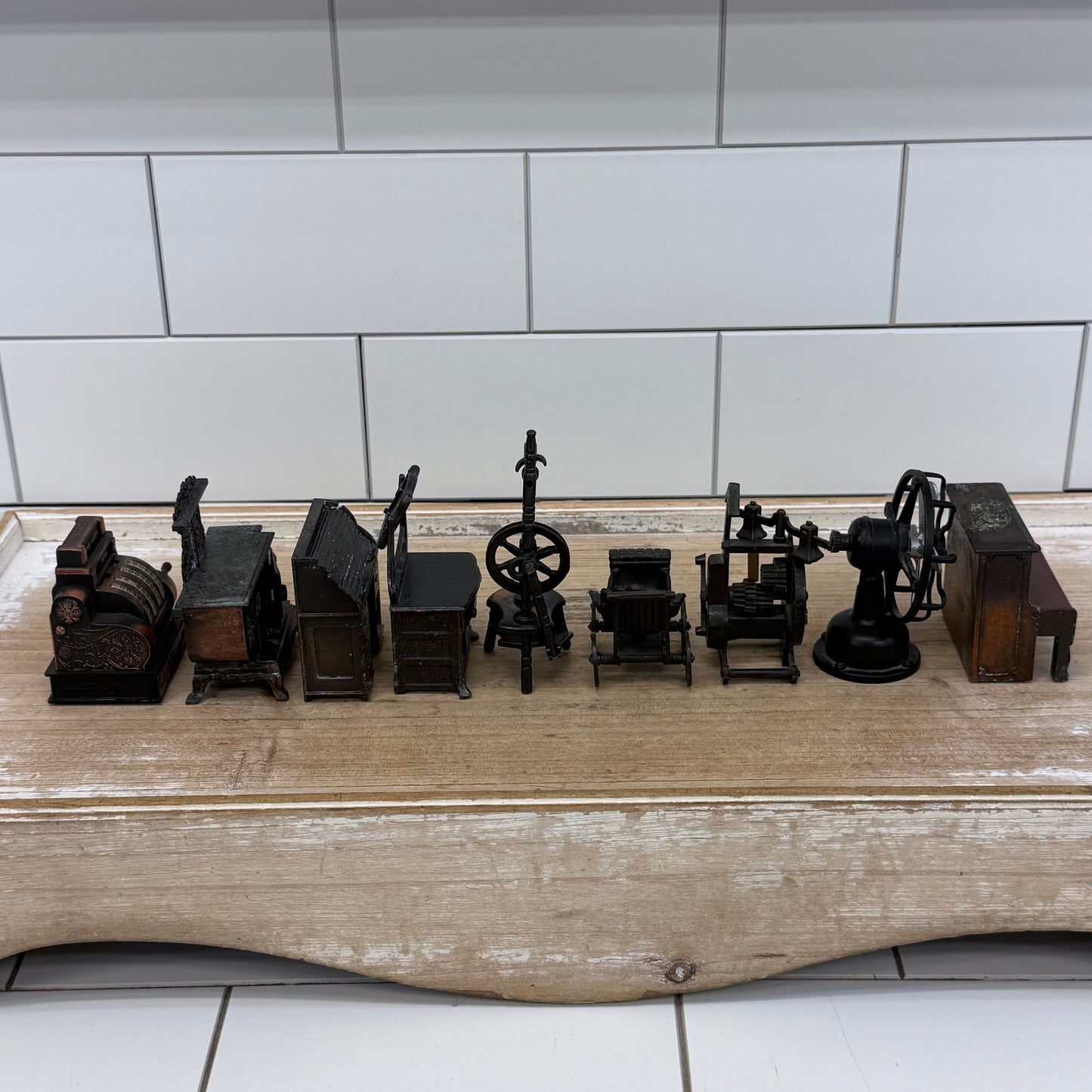 Vintage Die-Cast Miniatures Pencil Sharpeners Lot of 9 1970s