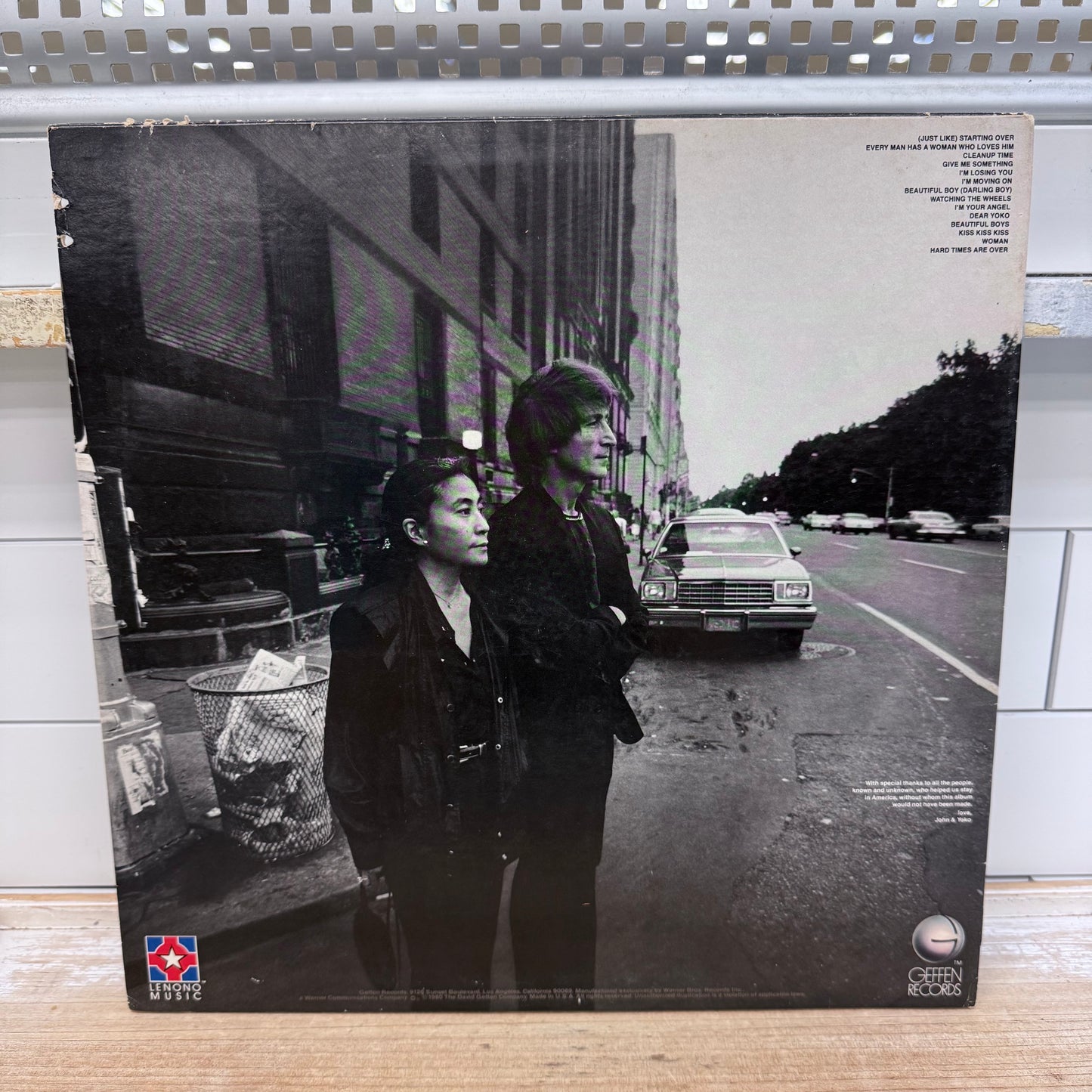 John Lennon Yoko Ono Double Fantasy Vinyl LP 1980