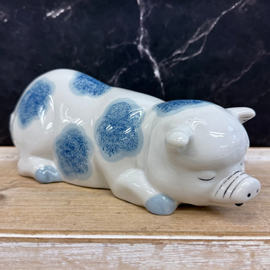 Flambro Pig Figurine Countryside Collection 1980s