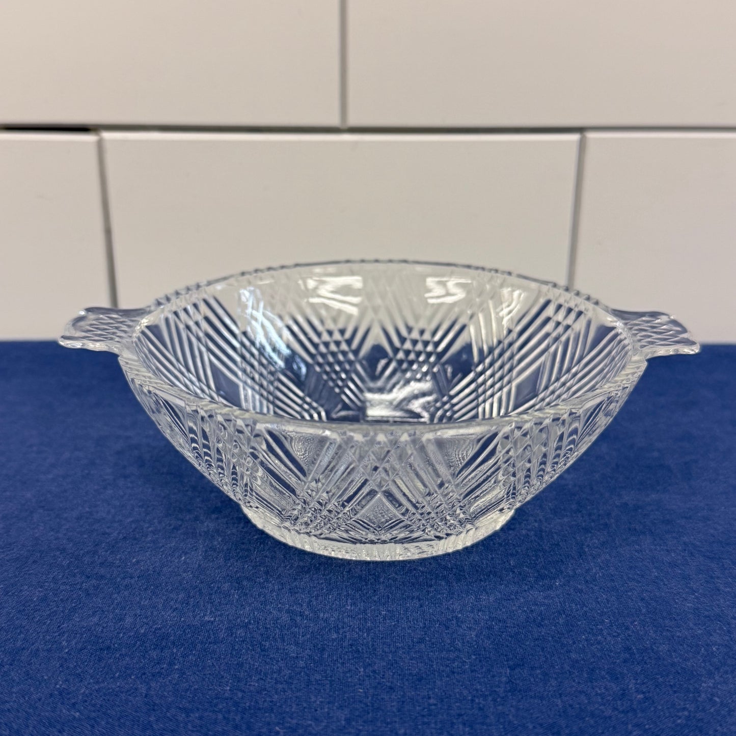 Hazel Atlas Berry Bowls Starlight, Glass Set of 6