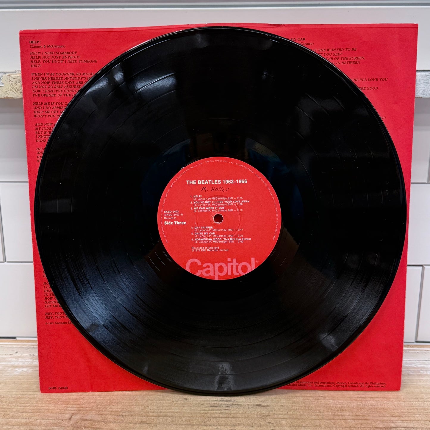 The Beatles 1962-1966 Red Album Double LP 1973