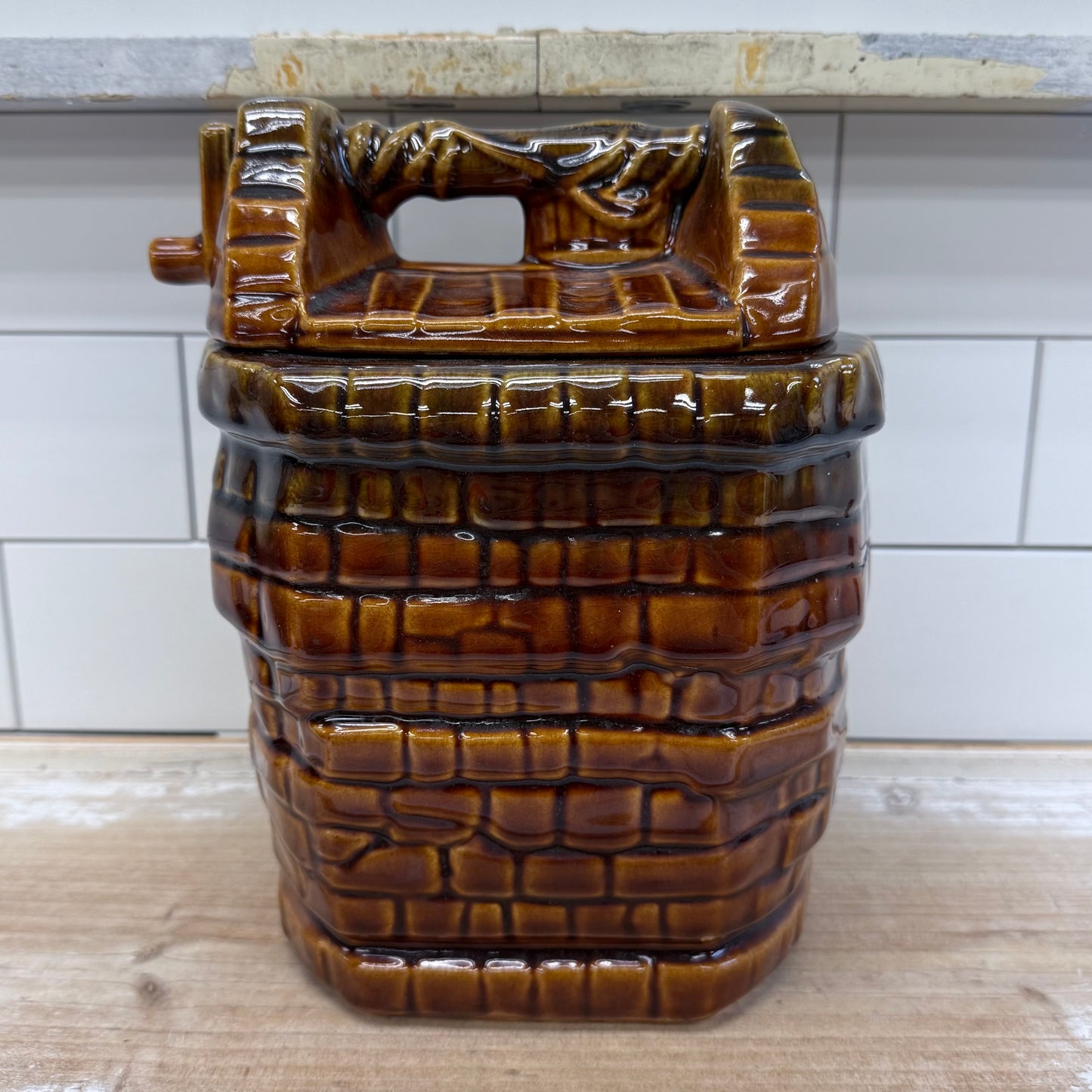 McCoy Wishing Well Cookie Jar, Glazed Ceramic