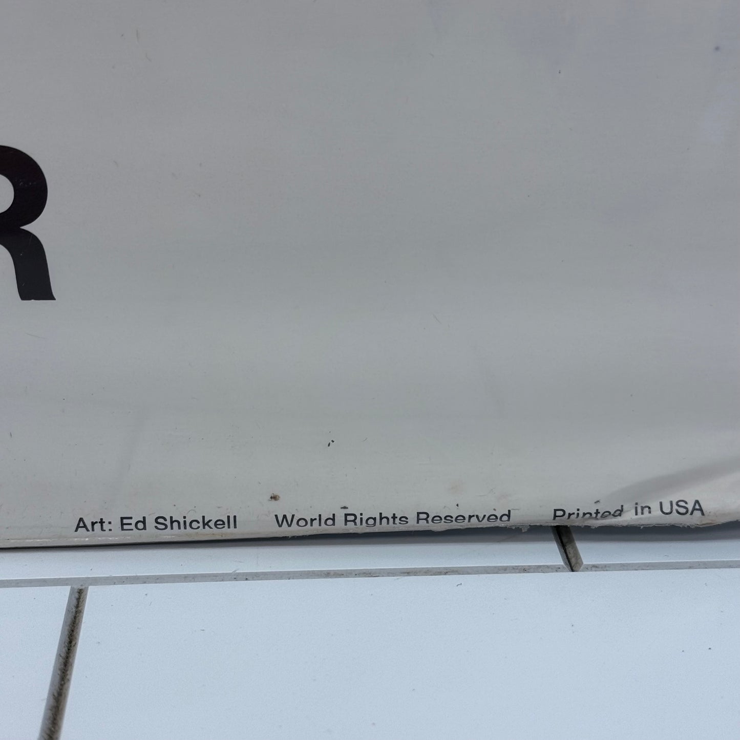 Rare Ed Shickell Saber Tooth Tiger Poster Print, 1972