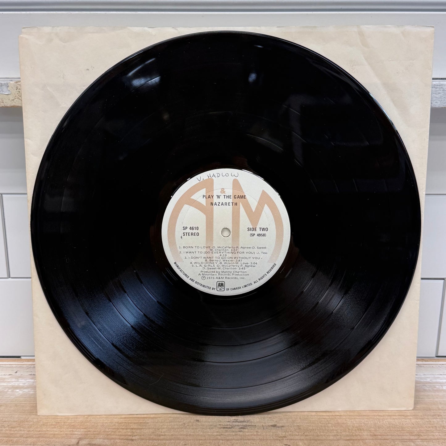 Nazareth Play 'N' The Game Vinyl Record LP 1976 #SP4610