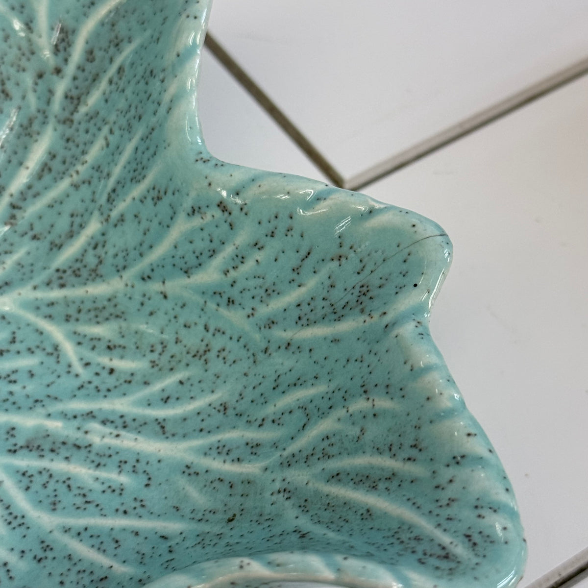 California Originals Turquoise Leaf Bowls Set of 3 Vintage 1960s
