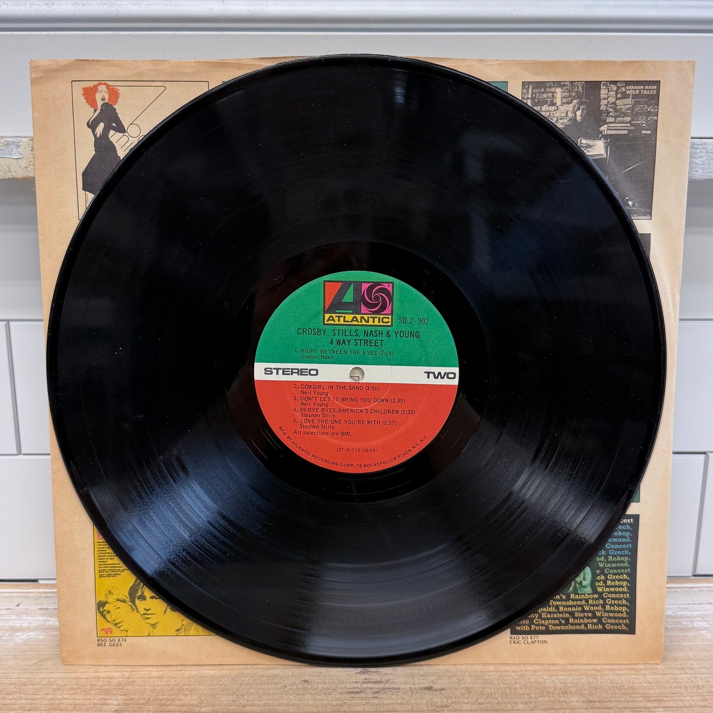 Crosby Stills Nash & Young 4 Way Street Double LP 1971