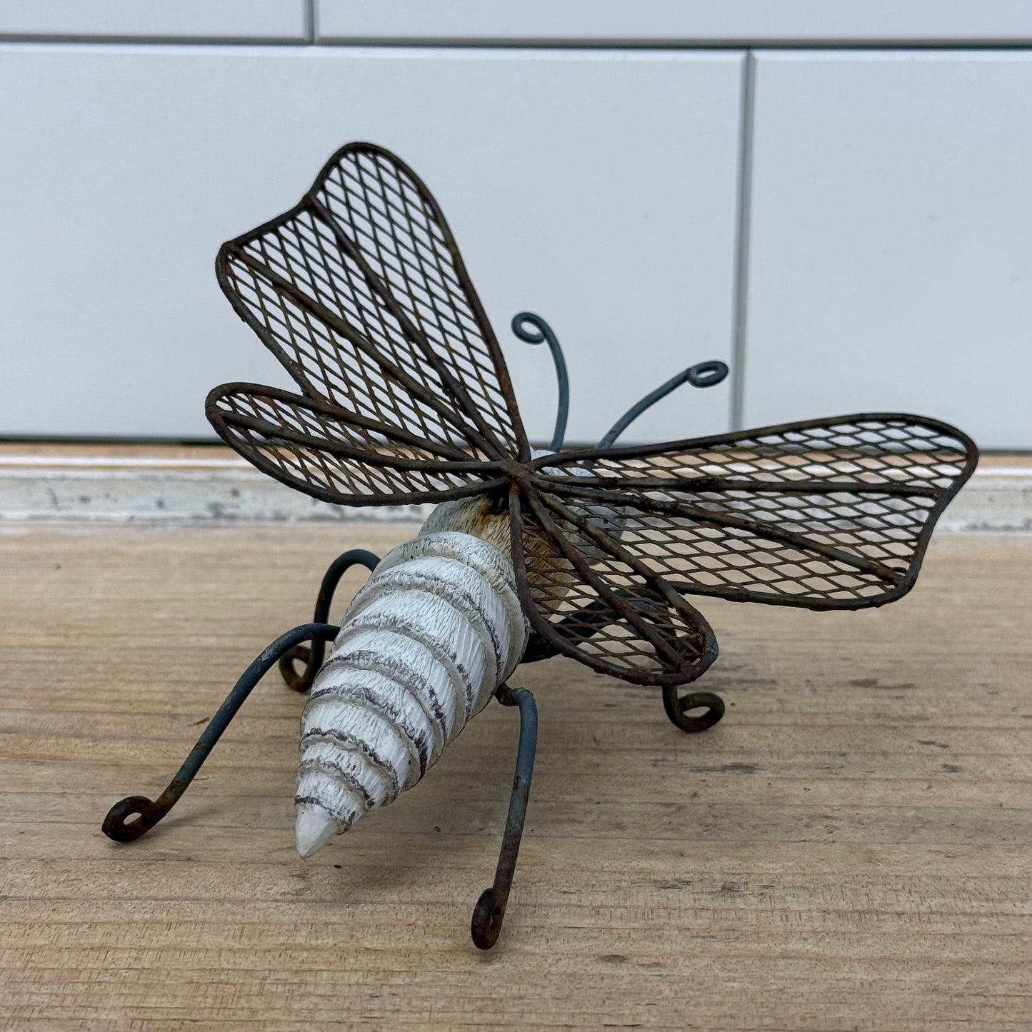 Brass Frog Grasshopper Butterfly Figurine Decor Lot Set of 3