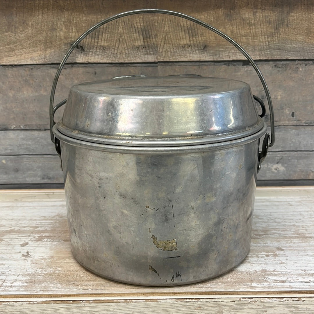 Vintage Aluminum Camping Cookware Selection