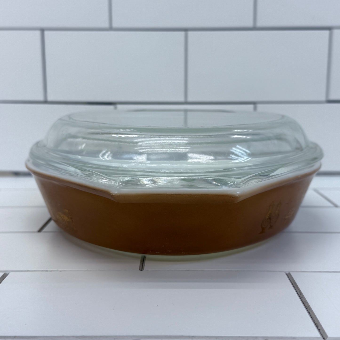 Pyrex Early American Casserole Dish, 1.5 Quart