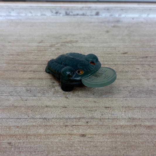 Carved Jade Jin Chan Money Frog Figurine