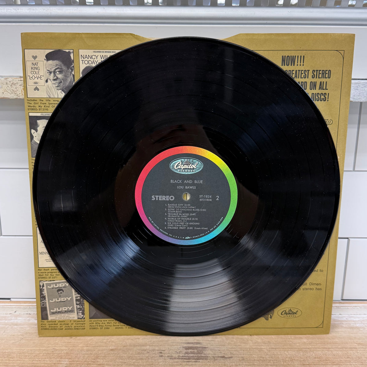 Lou Rawls Black and Blue Vinyl LP 1963 -- ST-1824