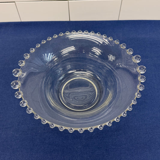 Imperial Candlewick Glass Serving Bowl