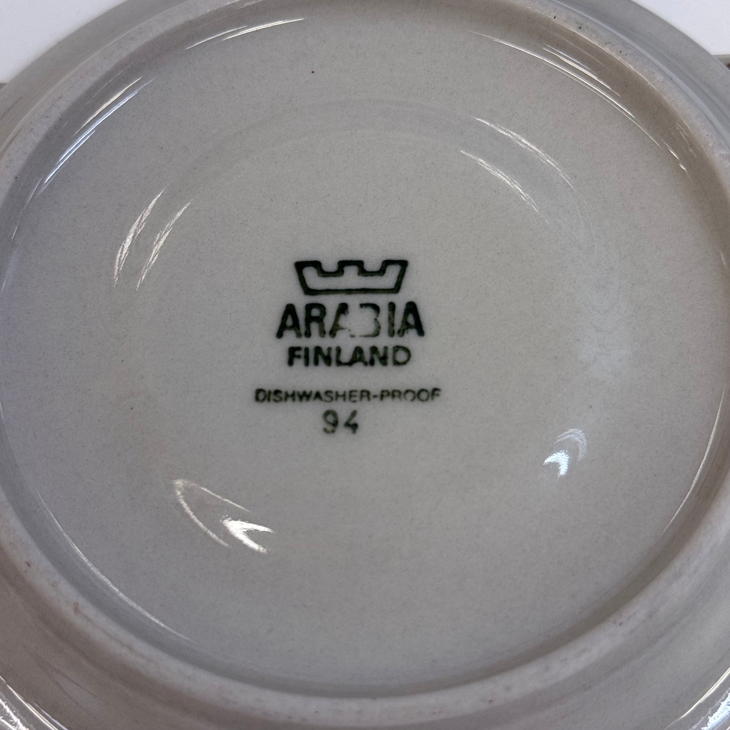 Arabia Finland Scandinavian Modern Cup & Saucer 1970s