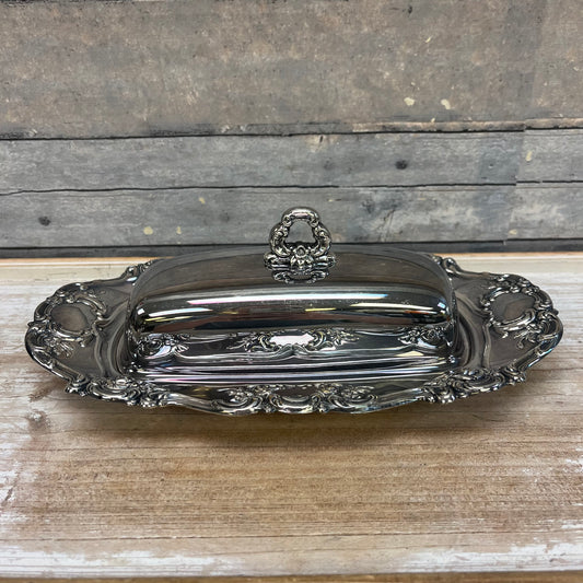 Towle Old Master Silver Plated Butter Dish