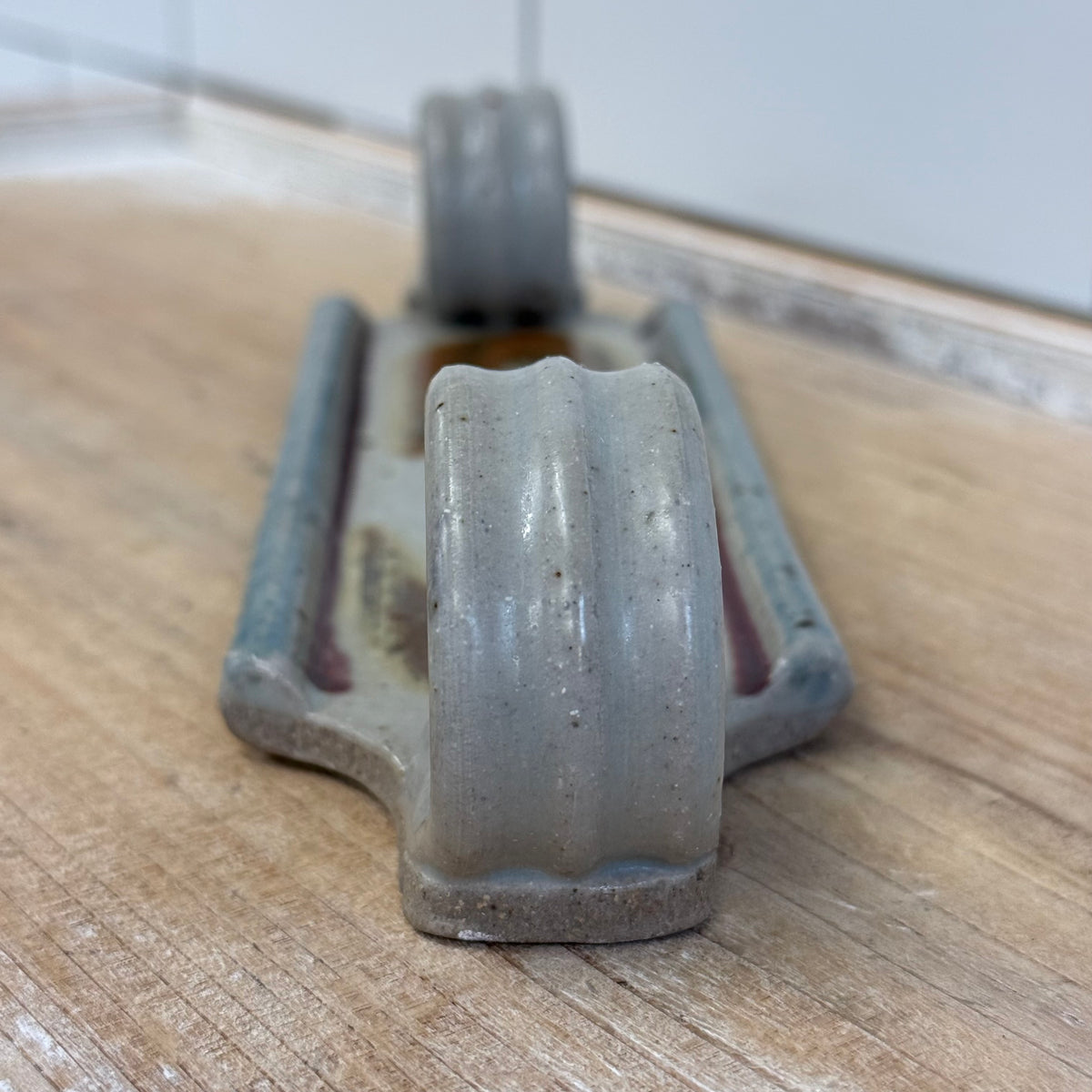 Holloman Pottery Butter Sled Stoneware Dish