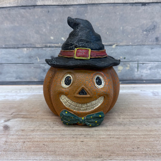 Halloween Jack-o-Lantern Resin Figurine