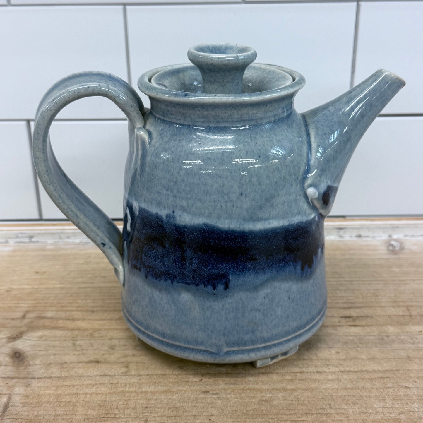 Studio Art Pottery Drip Glaze Teapot, Ceramic