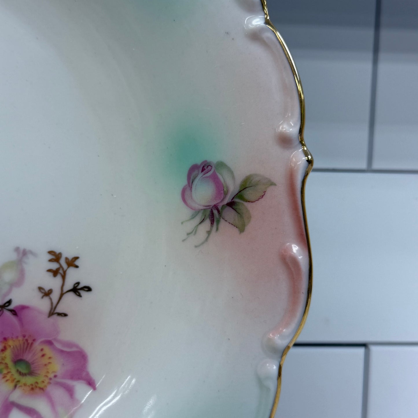 Schumann Plate, Arzberg Bavaria Gilded Porcelain