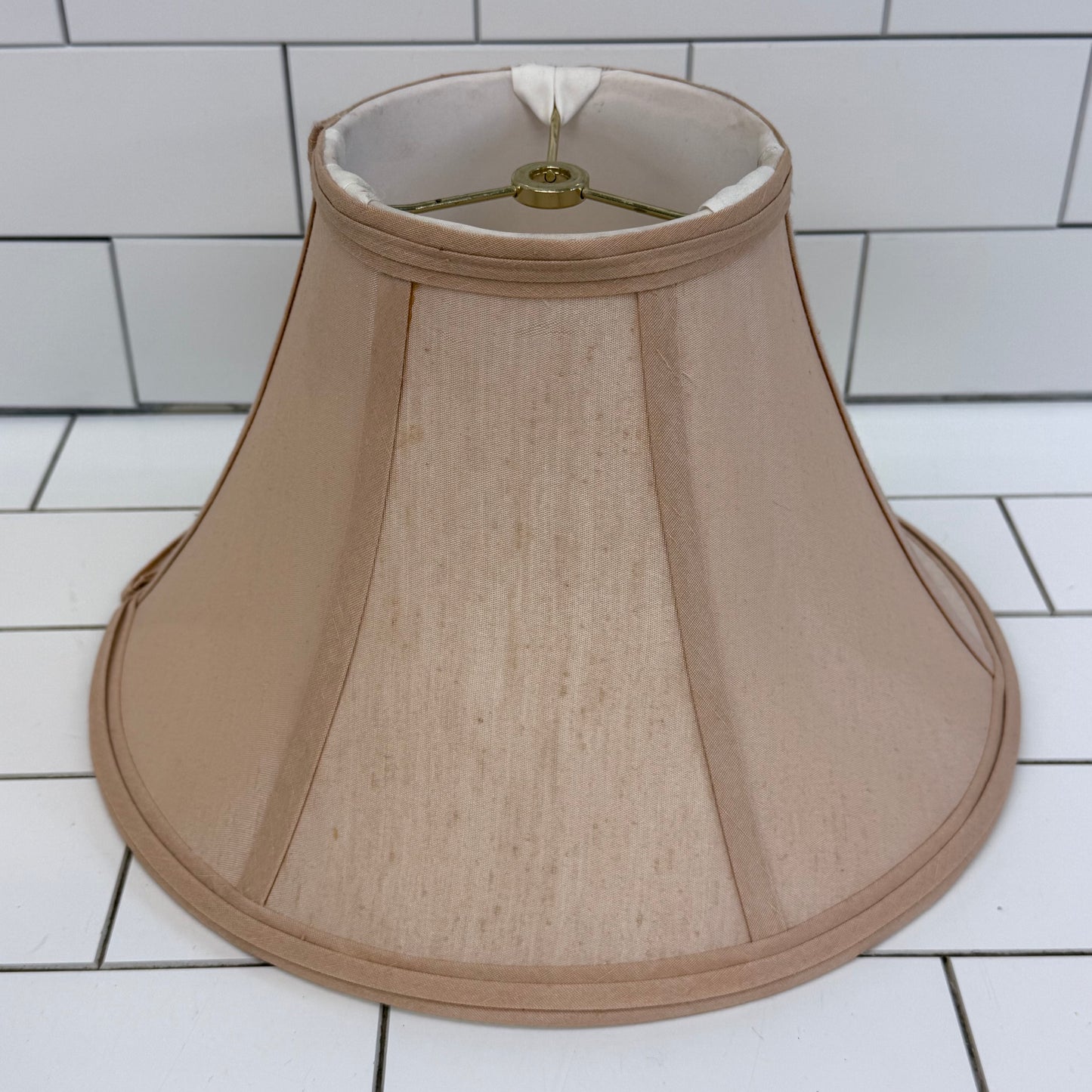 Hollywood Regency Frosted Glass Table Lamp Vintage 1960s