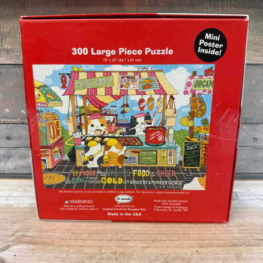 Re-marks Street Food 300 Large Piece Puzzle, Complete
