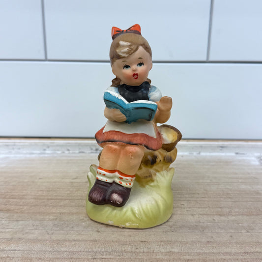 Arnart 5th Ave Photo Play Girl Figurine, Hand Painted Ceramic