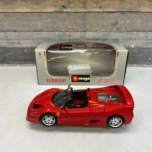Burago 1995 Ferrari F50 1/18 Die Cast Model