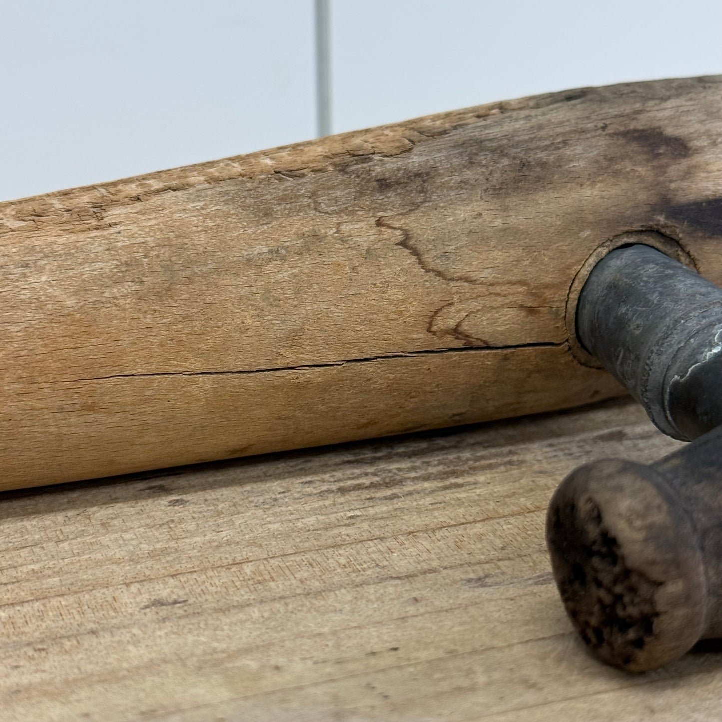 Antique Wooden Barrel Cask Dispensing Tap Primitive Cooperage Tool