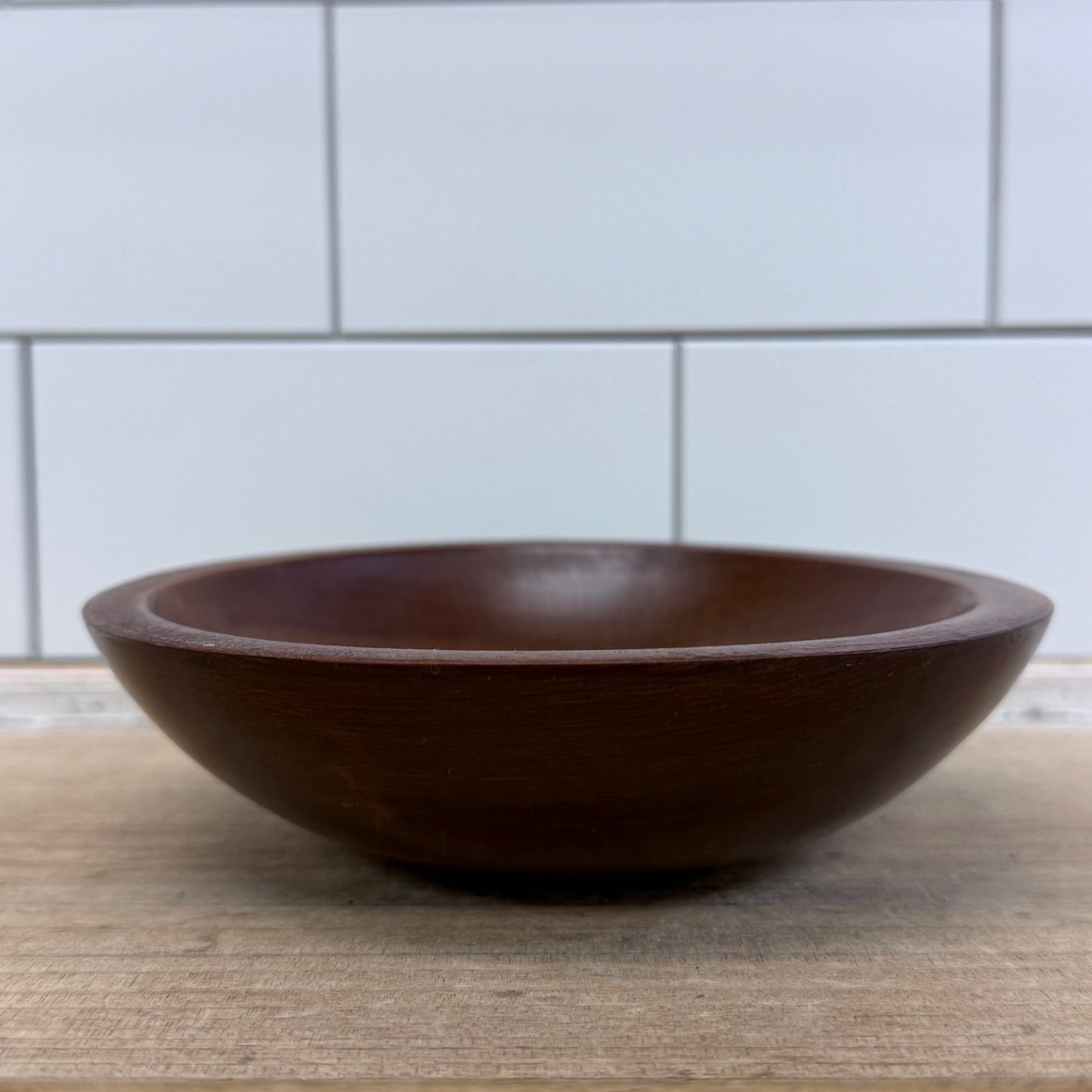 Handcrafted Canadian Wooden Bowls Set of 6 Vintage Rustic