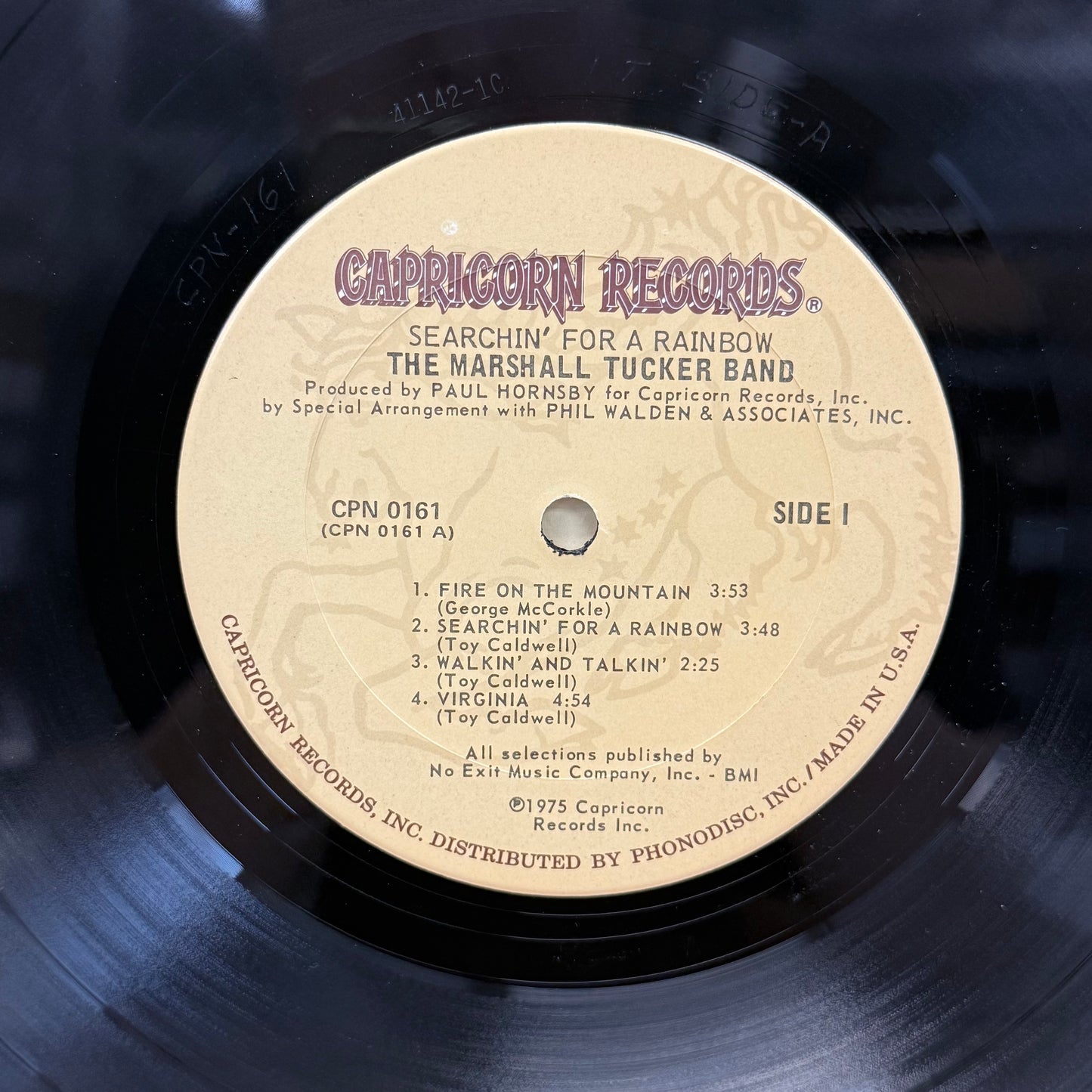 The Marshall Tucker Band Searchin' for a Rainbow Vinyl Record 1975 CPN-0161